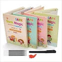 Sank Magic Book Practice Copybook, Number With Pen, 4 book, 1 Pen, 10 Refills